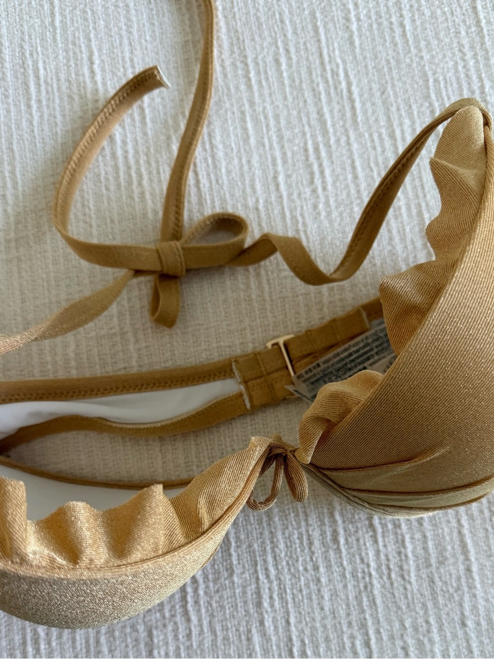 Victoria's Secret Yellow Golden Ruffle-Trim Bikini Bottoms - Picture 7 of 9